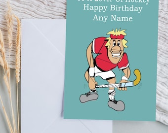 Hockey Birthday Card