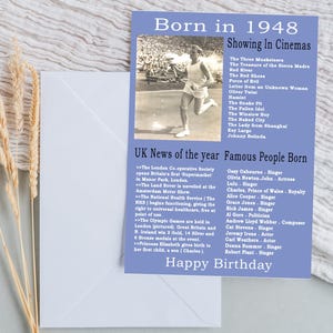 1948年誕生日カード
