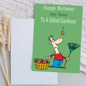 Gardener Birthday Card