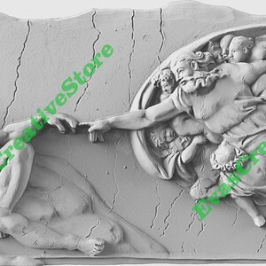 Fresko von Michelangelo Laser bereit PNG Bündel | Glowforge Cricut Cut Dateien | Digitaler Download | Gravur-, Schneide-Designs für Holz, Acryl