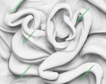 Arte mural abstracto con textura de patrón contemporáneo PNG JPEG para Glowforge, Cricut / Archivo de corte láser / Descarga digital / Grabado en madera y acrílico