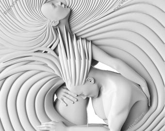 Archivos Gcode SVG y PNG listos para láser Regalo de amor para hombre y mujer Diseño digital de corte con grabador Glowforge