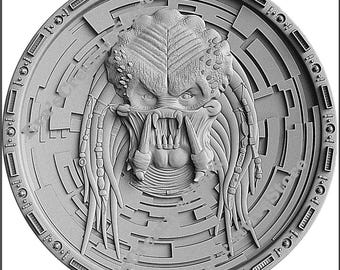 Archivos PNG Svg Gcode listos para láser Regalo de depredador Glowforge Grabador Corte Diseño digital