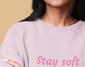 Sudadera de autocuidado, cuello redondo suave, minimalista, camiseta de amor propio, regalo para la salud mental, sudadera con estética tranquila para mujer