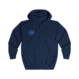 Comfortable hoodie inspired by the Vishuddha Throat Chakra, perfect for meditation and yoga.