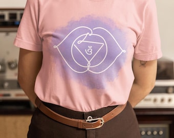 Third Eye Chakra Shirt, Sacred Geometry Graphic Tee, Meditation Yoga Clothing