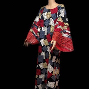 Patterned Red Ankara dress