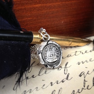 Such is Life Necklace - Wax Seal Pendant - Nautical Mariner Ship - C&#39;est La Vie - Wax Seal Jewelry - Ocean Sailing Boat