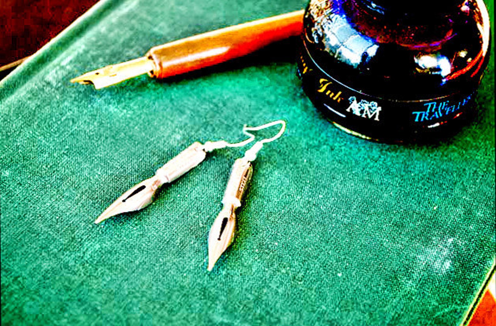 Antique Fountain Pen Nib Earrings Gifts for Writers and Etsy