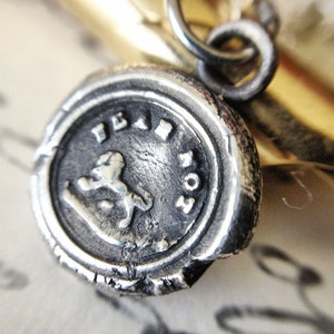 Lion Bravery Pendant-Leo Halskette-Courage Bravery Talisman Wachssiegel Schmuck Charm-Narnia