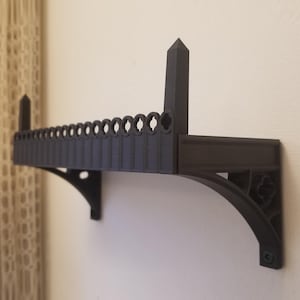 Gothic-Style Mini Wall Shelf with Obelisk Accents – Unique Decorative Display Shelf