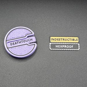 4 Custom Keywords Set with Spring Loaded Storage Case • MTG/Magic The Gathering/TCG Tabletop Accessory • Deathtouch, Indestructible & More