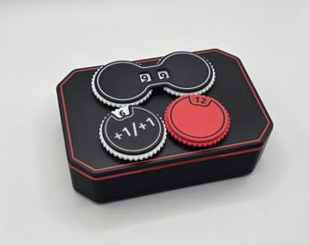 MTG & Tabletop Counters Spring-Loaded 1-20/0-99 + Magnetic storage boxes -  Counting Assist, Counters, Tokens, Health and more!