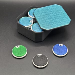 MTG Mini Spin Counter Dial • Spring Loaded • Counts 1-10 • Token Tracker for Tabletop Games