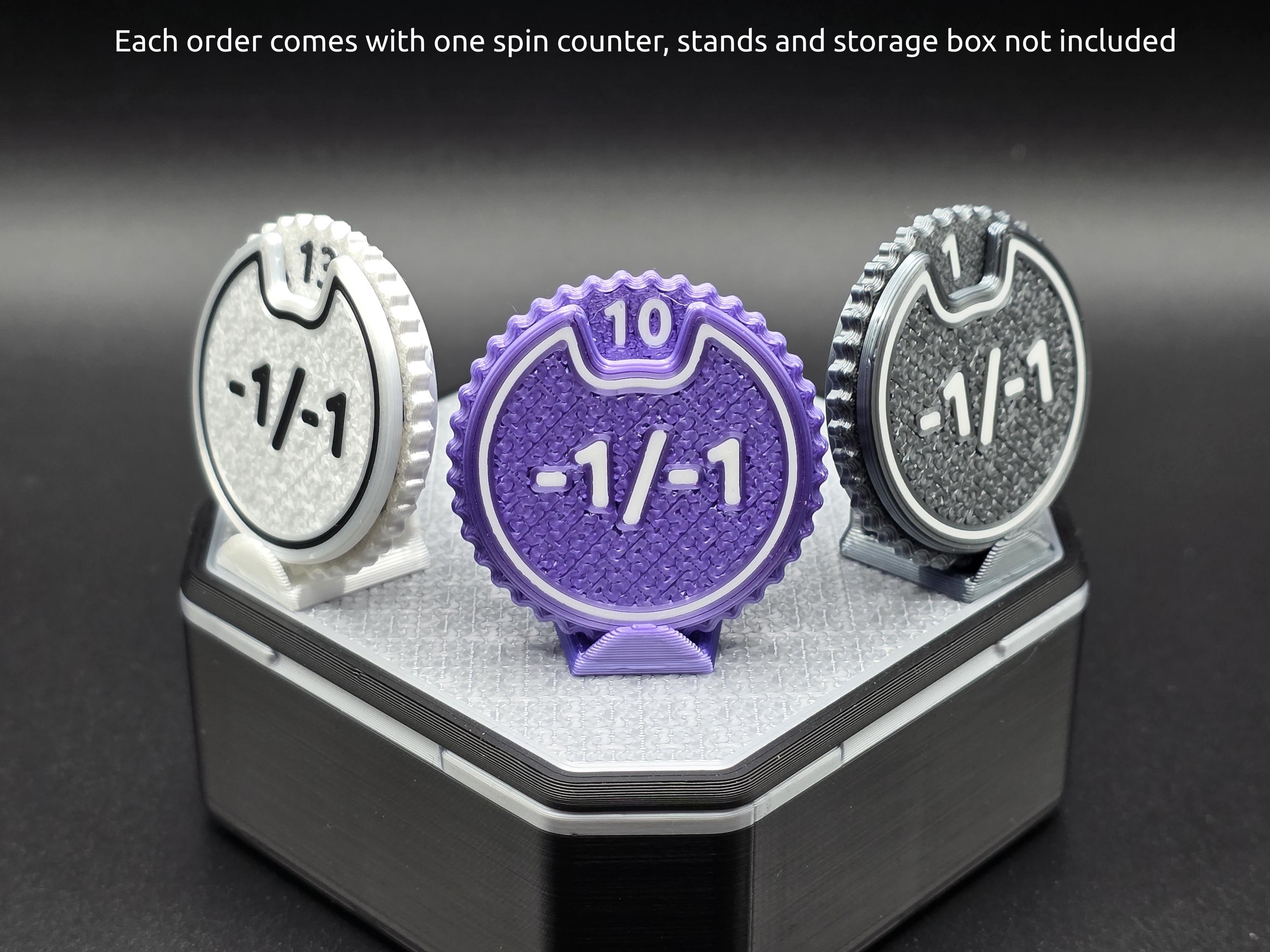 MTG Spin Counter Dial 1–20 -1/-1 Spring Loaded • Custom Tracker for ...