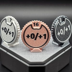 MTG Spin Counter Dial 1–20 +0/+1 Spring Loaded • Custom Tracker for Life/Health, Tokens, Mana, Resources • TCG and Tabletop Gaming Accessory