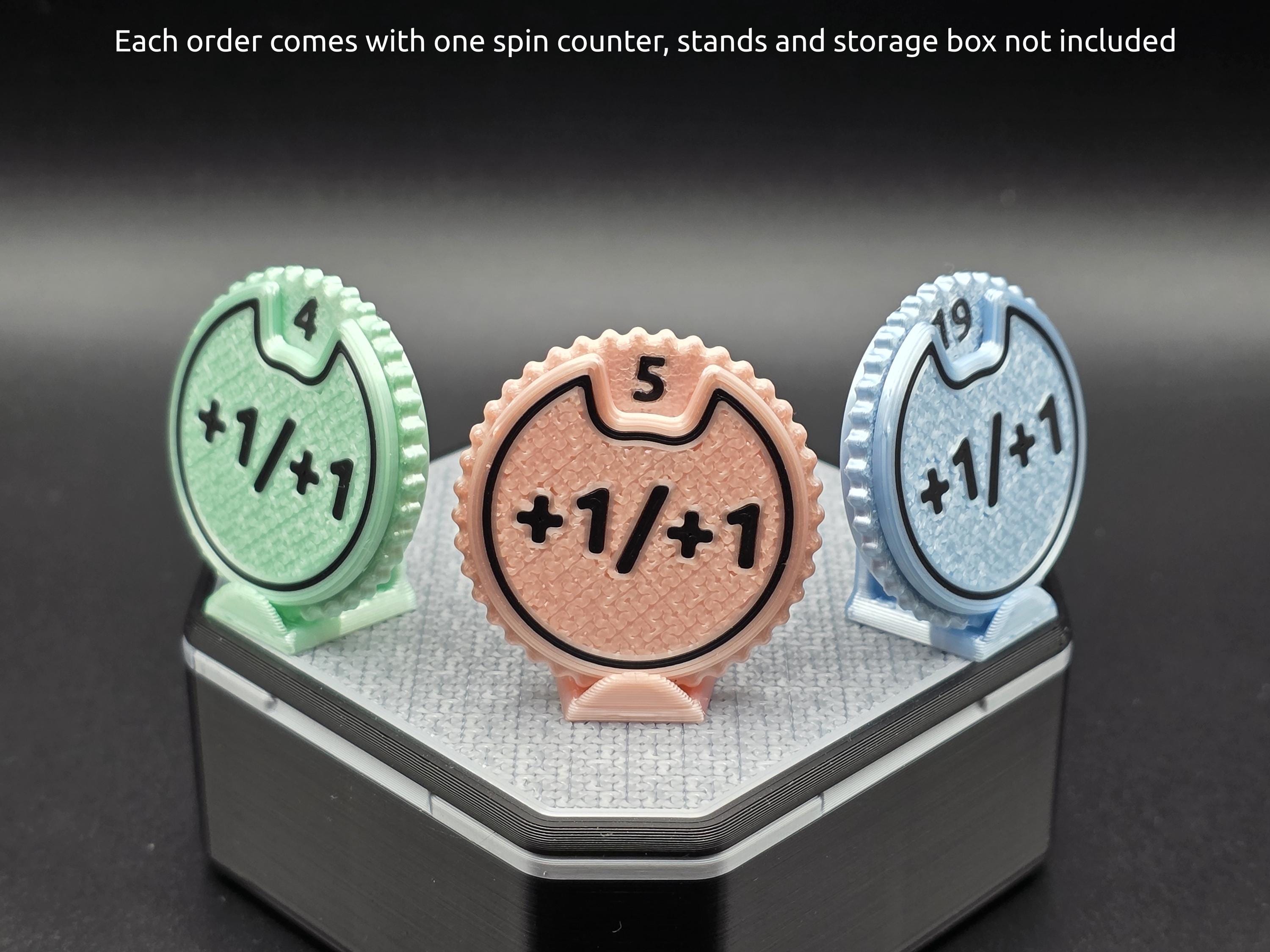 MTG Spin Counter Dial 1–20 +1/+1 Spring Loaded • Custom Tracker for ...