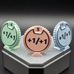 MTG Spin Counter Dial 1–20 +1/+1 Spring Loaded • Custom Tracker for Life/Health, Tokens, Mana, Resources • TCG and Tabletop Gaming Accessory