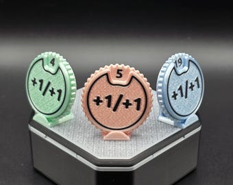MTG Spin Counter Dial 1–20 +1/+1 Spring Loaded • Custom Tracker for Life/Health, Tokens, Mana, Resources • TCG and Tabletop Gaming Accessory