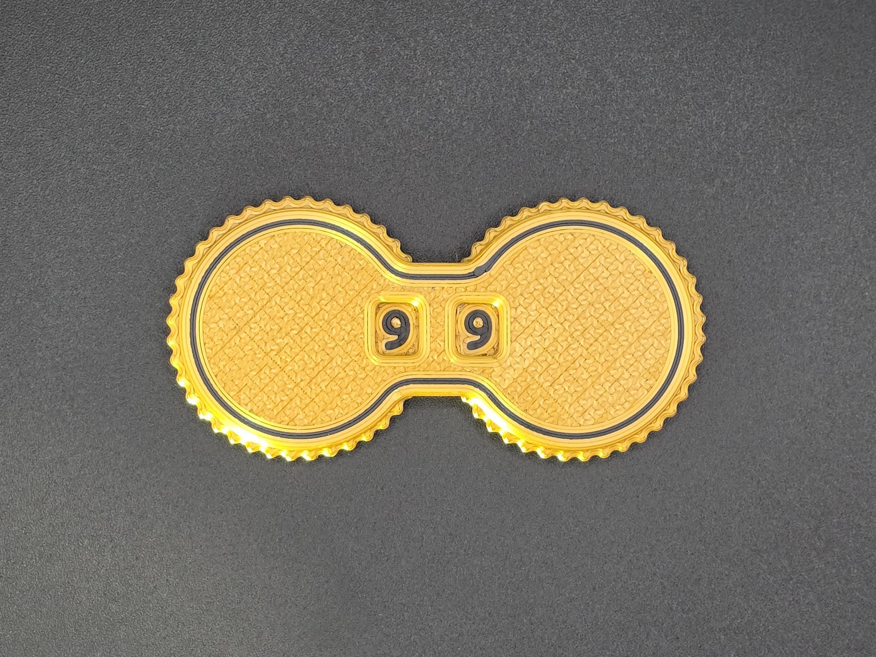 MTG スピンカウンター ダイヤル 0-99 ダブルスプリング式 • ライフ/ヘルス、トークン、リソース用のカスタムトラッカー • TCG  および卓上ゲームアクセサリー