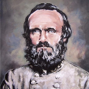 Stonewall Jackson  original Acrylic Painting by Artist Cathy Cooksey