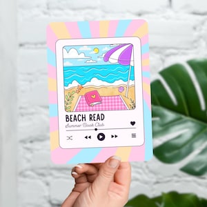 Summer Printable Kindle Insert, Summer Book Club Kindle, Kindle Case PNG,  Beach Read Bookish, Book Girl Summer, Kindle Case Insert PDF