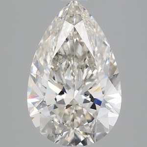 3.06 CT's VS1 PEAR Cut Lab Grown Diamond for Ring H Diamond for Jewelry Making | Fancy Loose Lab Diamond | Valentine's Day Gift