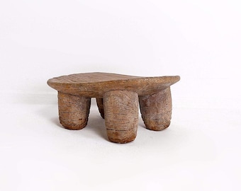 African &quot;Senufo&quot; Stool Hand Carved - Ivory Coast