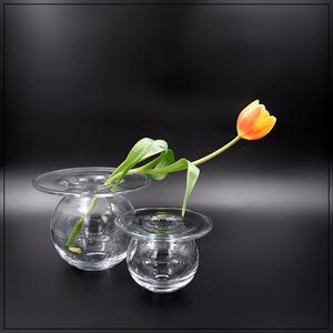Set of 2 &quot;Saturn&quot; Vases by Nanny Still for Riihimäen Lasi - Finland 1960s
