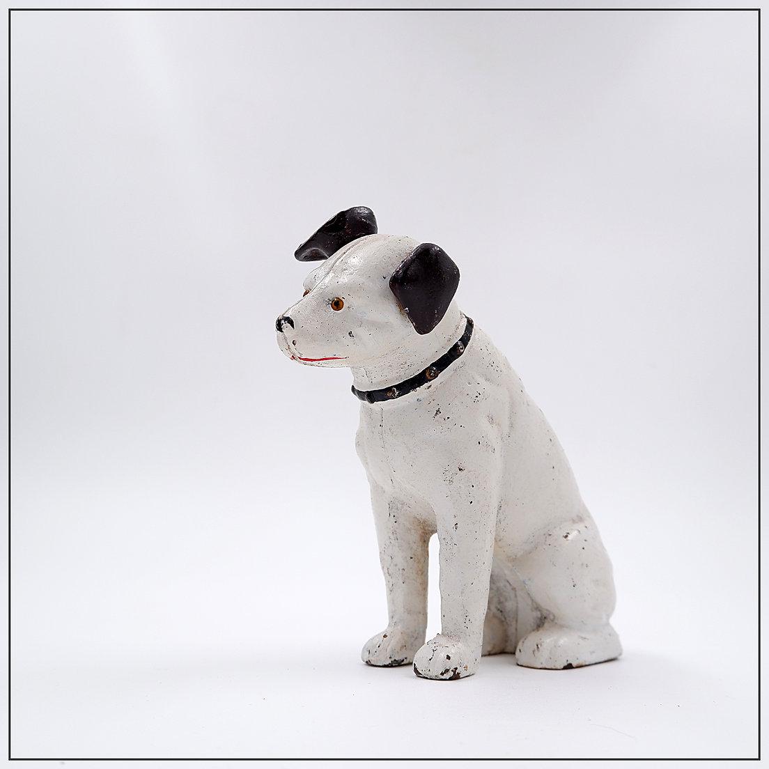 Nipper Dog Cast Iron Piggy Bank 