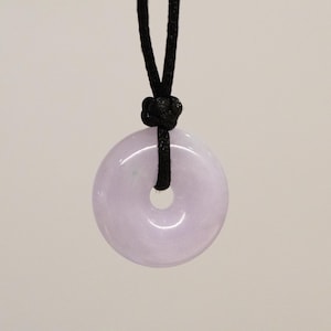 Custom Gold Purple Jade Necklace, WATERPROOF Custom