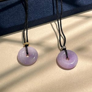 Rare Intense Purple Jade Pendant | Grade A Natural Jade | Dainty Deep Purple | Gemstone Necklace | Gift for Family and Friends