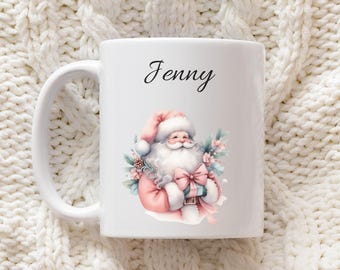 Personalized Santa Claus mug, custom mug, Christmas gift, Christmas mug, gift idea, winter mug, name