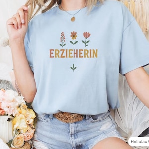 教育者シャツ、教育者への感謝、教育者の仕事Tシャツ、シャツTシャツ、花柄職業Tシャツ、教育者への贈り物、サンキューTシャツ