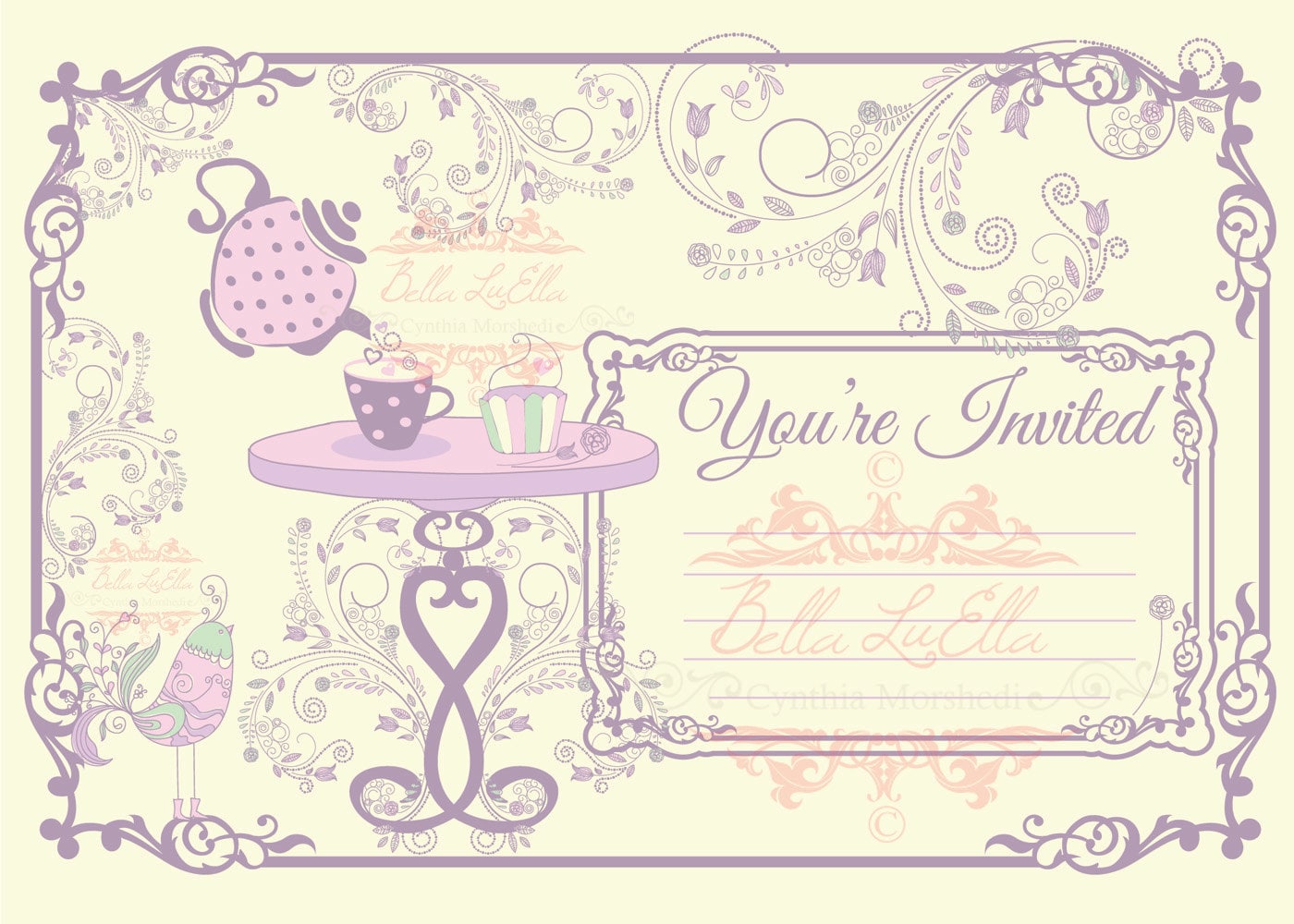 tea-party-invitation-blank-downloadable-etsy