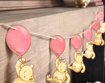 Winnie the Pooh Balloon Garland | Baby Shower, Birthday, Nursery Decor