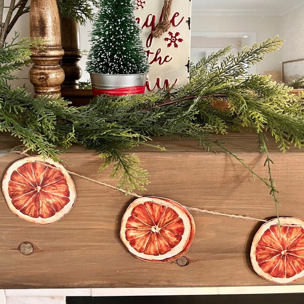 Faux Orange Slice Garland Etsy