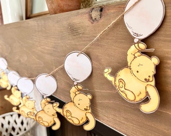 Cream Winnie the Pooh Balloon Garland | Beige Shower Decor, Birthday Banner, Welcome Baby, Dessert Table Decorations, Nursery Room