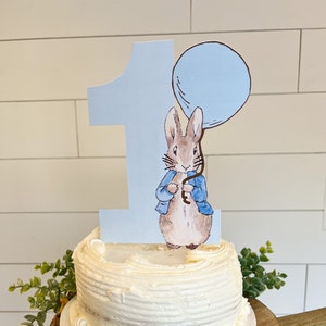  UXZEB Mini Bunny Cake Toppers Cute Candle for Meri Meri Peter  Rabbit Party Supplies Kids Birthday Party Favor Baby Shower  Decorations(Bunny): Home & Kitchen