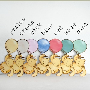 Winnie the Pooh Balloon Garland | Mint Sage Baby Shower Decor, Birthday Banner image 8