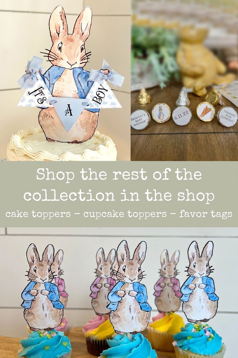 Peter Rabbit Gift Tags, Personalized Party Favor Tags..beatrix Potter ...