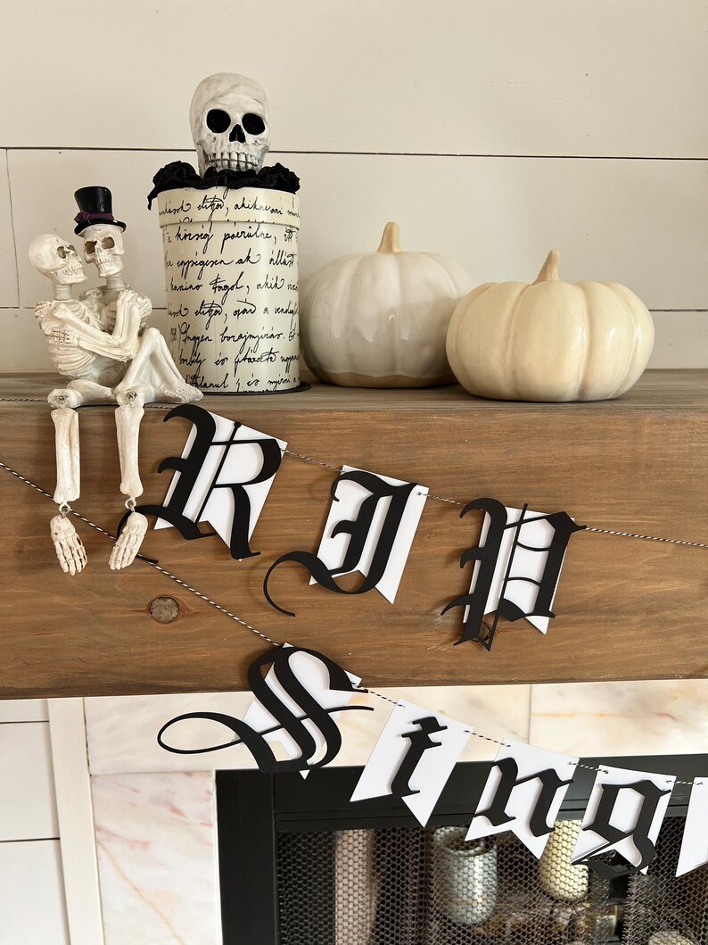 RIP Single Life Personalized Banner | Bachelorette Garland, Spooky ...
