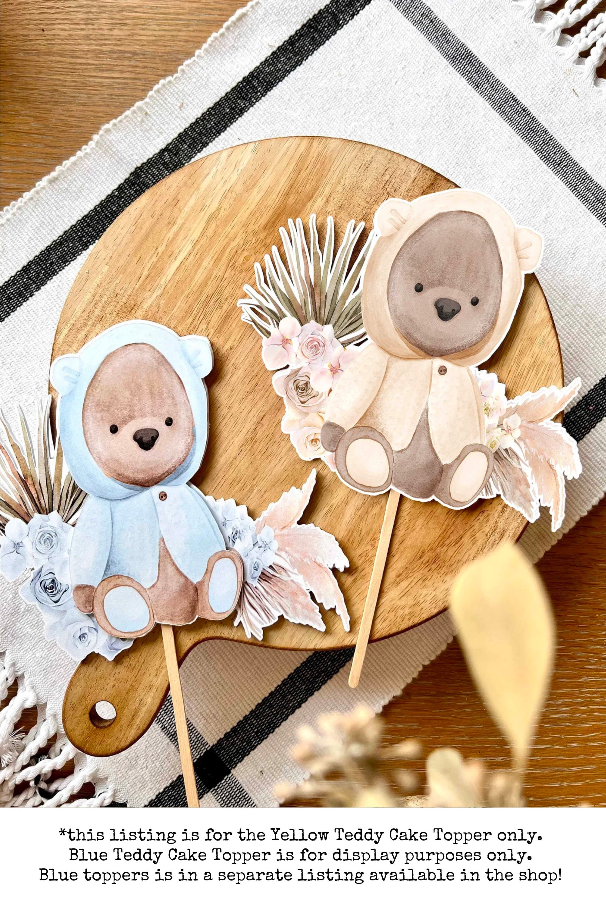 Adorable Yellow Bear Number 1 Birthday Candle - Perfect For Pooh Theme Parties & Baby Showers