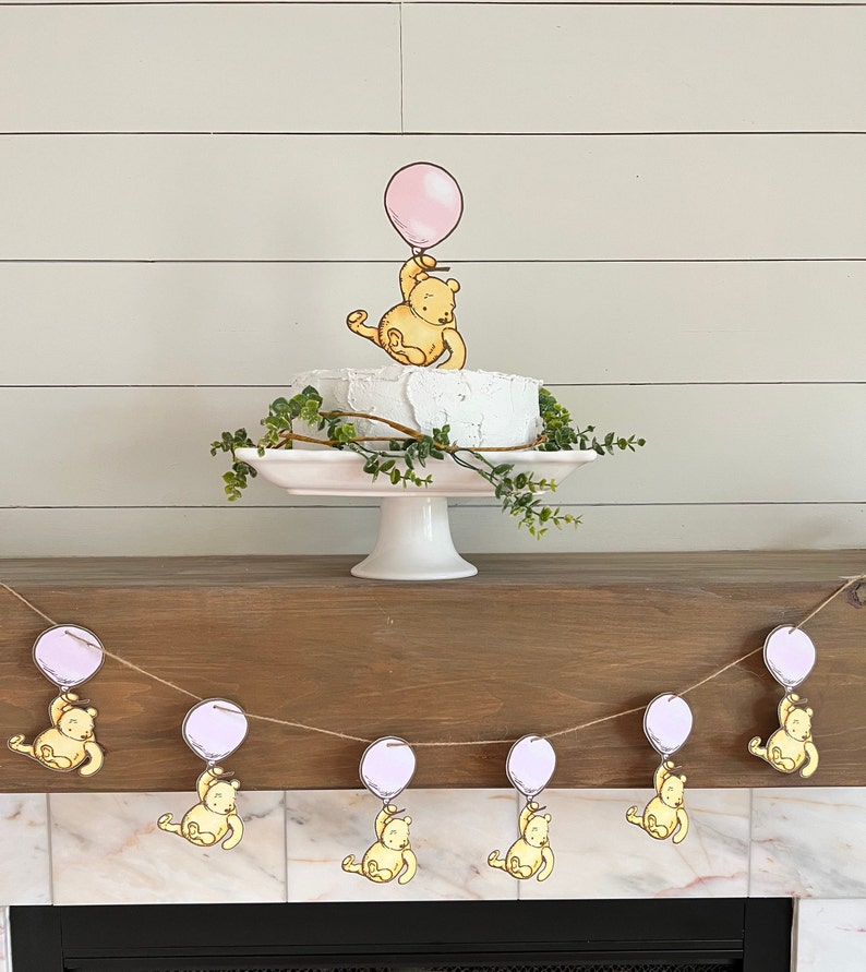 Pink Winnie the Pooh Balloon Garland Shower Decor First Etsy