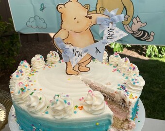 Winnie the Pooh It's a Boy Cake Topper