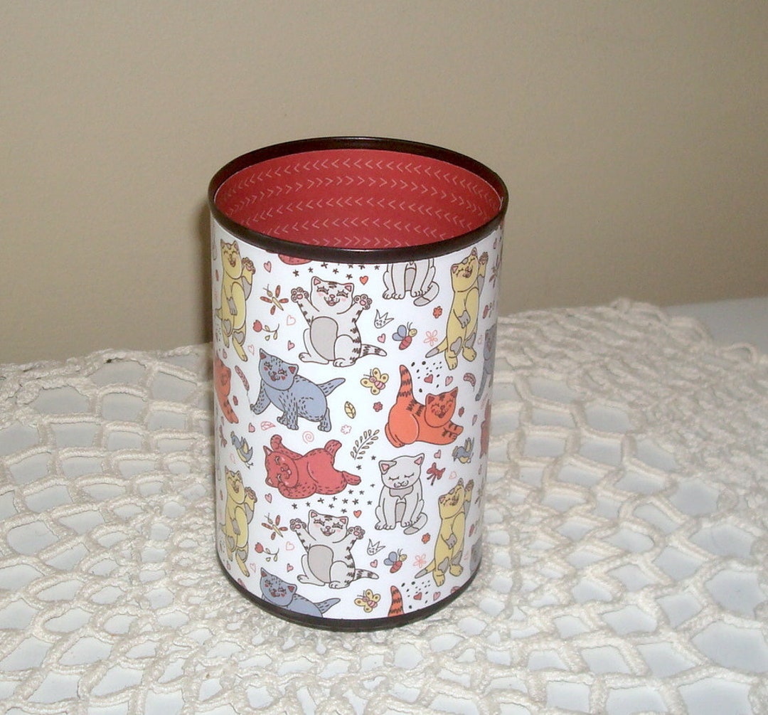 Cute Cat Desk Accessories Cat Pencil Holder Kitties Desk Etsy