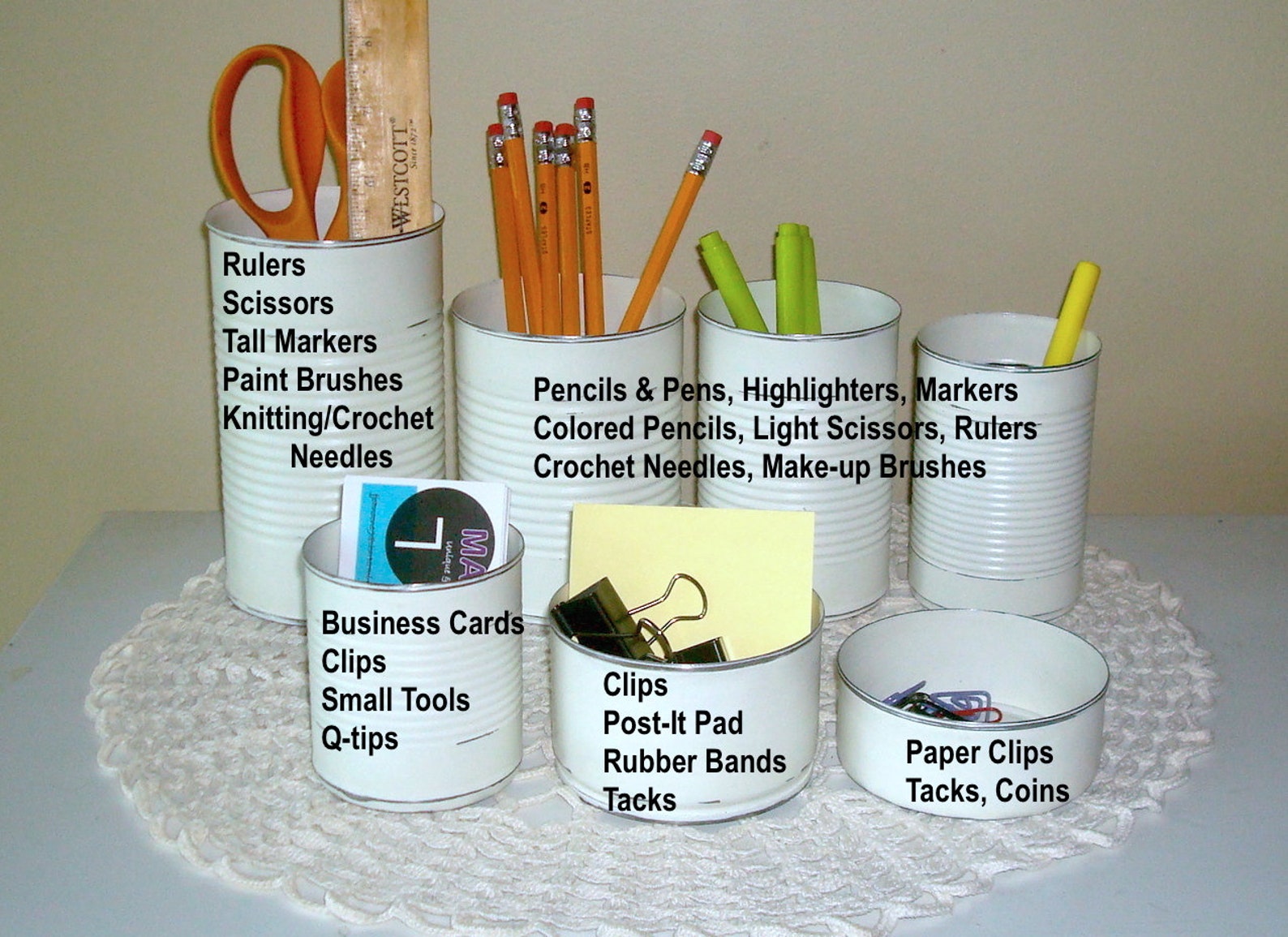 Black and White Damask Desk Accessory Set Gift for Coworker Etsy