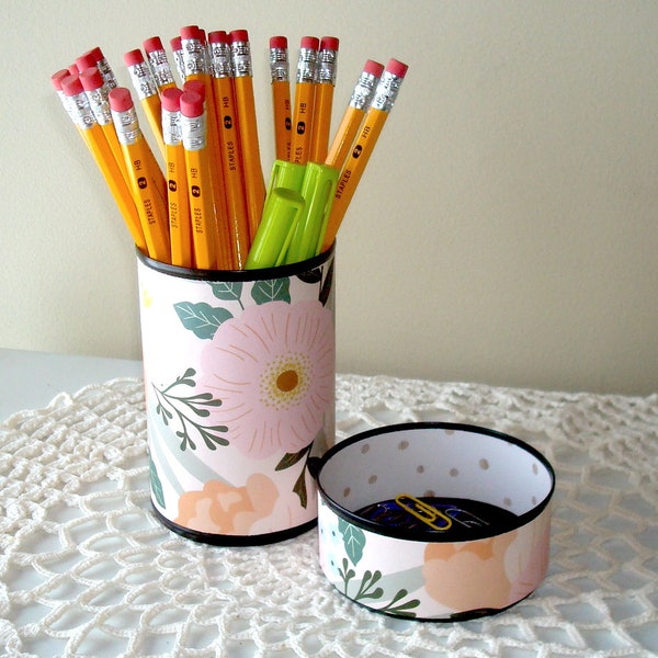 Pink Pencil Holder Etsy