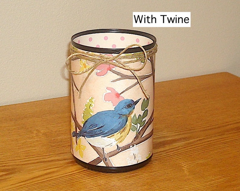 Bluebird Desk Accessories Floral Bird Pencil Holder Fun Desk Organization Office Decor Dorm Decor 1640 image 3