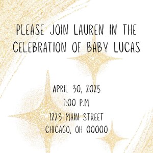 Gender Neutral Baby Shower Invitation